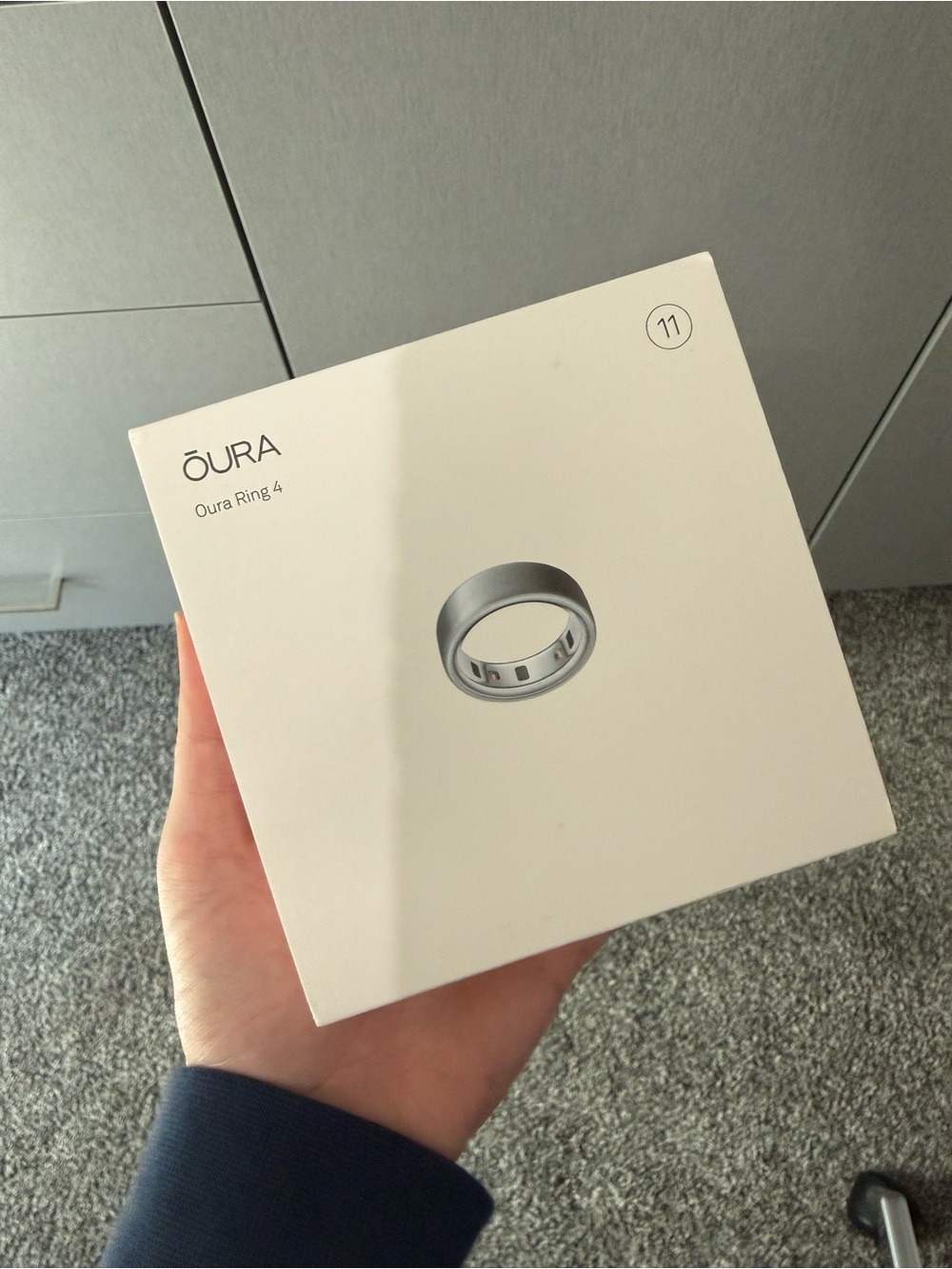 Oura Ring 4 in Brushed Silver New Unopened box Size 11